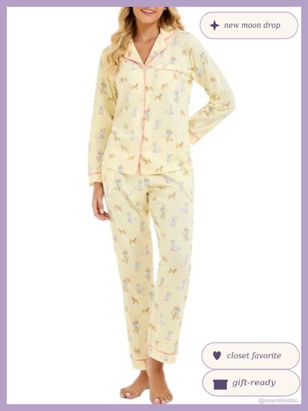 100% Cotton Women's Pajama Set 2 Piece Button Front Sleepwear with Pants